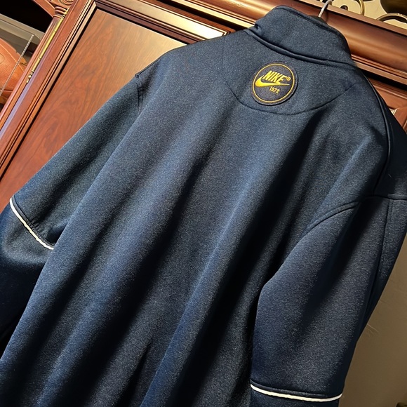 Nike Navy Blue & Gold 1972 Edition Y2K Zip Up Sweatshirt in excellent condition - Picture 4 of 8